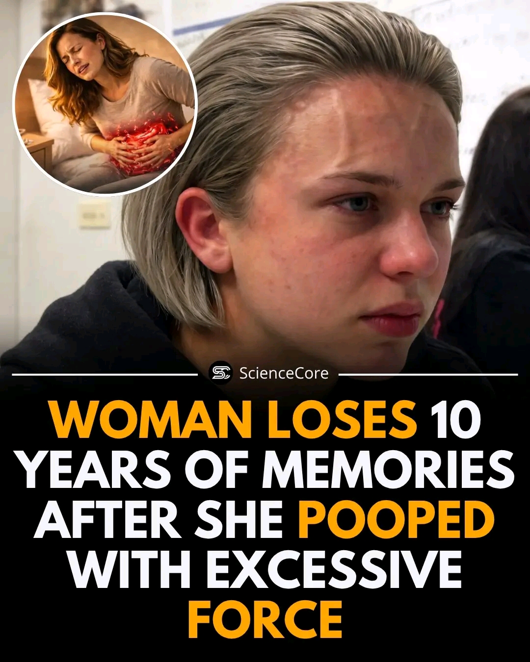 Woman loses 10 year memory after having a toilet fight with herself