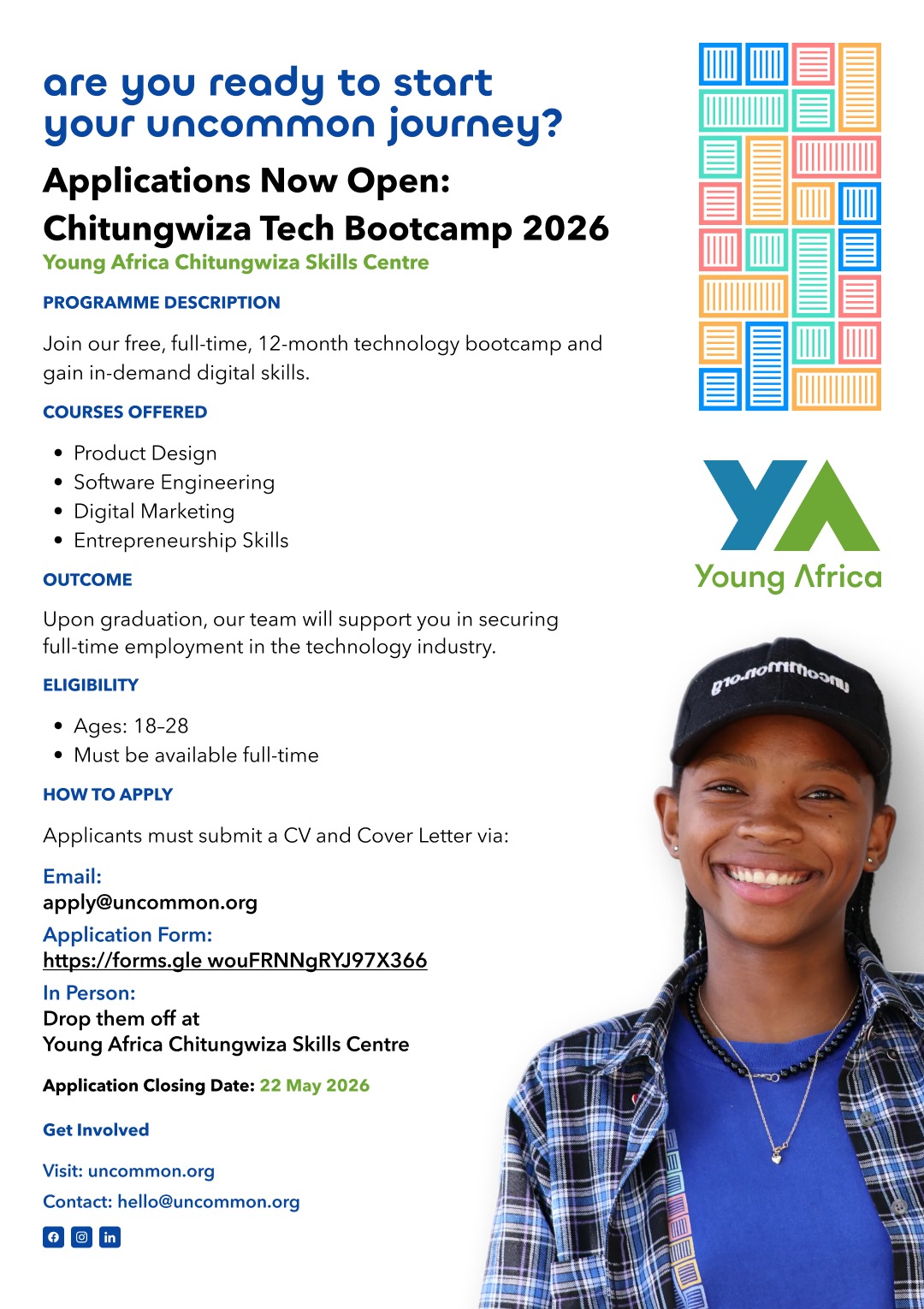 Applications for  Renate Dommasch Foundation Innovation Hub in Chitungwiza now open